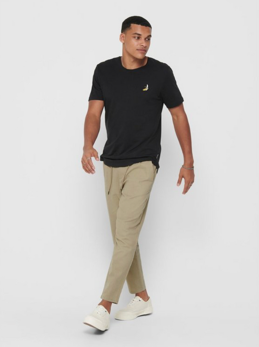 Broek (ONSLEO LINEN) Beige