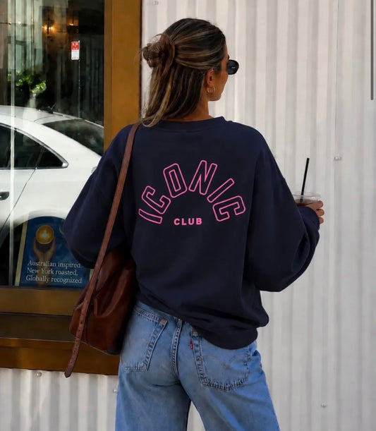Sweater Iconic Blauw