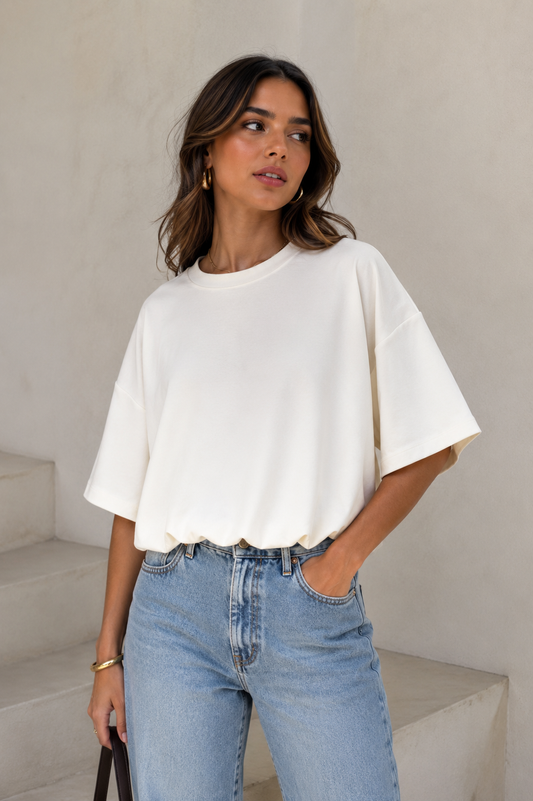 Basic Top Nori Ecru