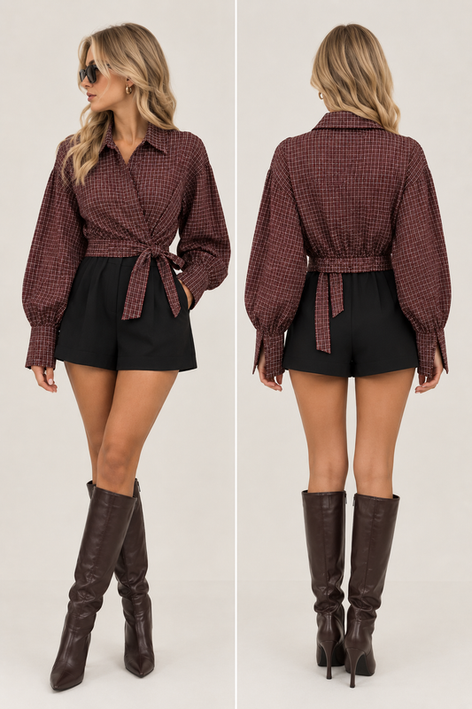 Blouse Evi Bordeaux