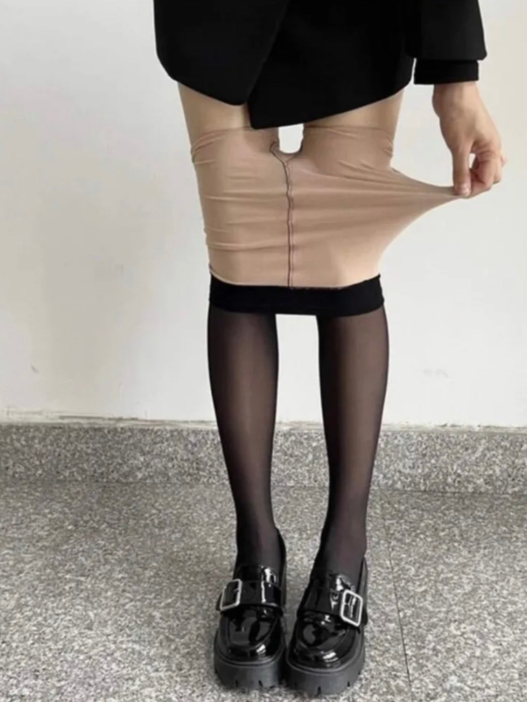 Panty 20 den Look (Dunne fleece)