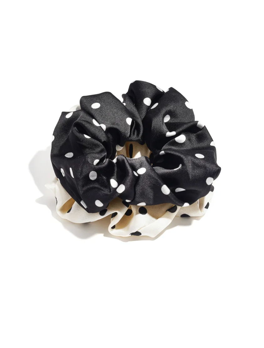 Haar scrunchie stippen (2 stuks) (Pre-order 1-11)